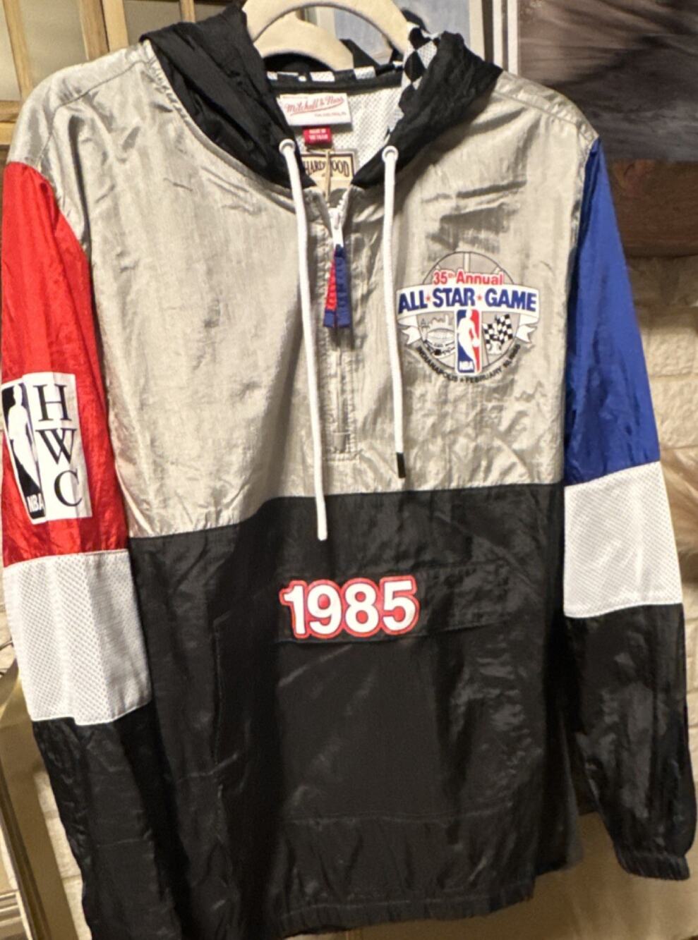 Mitchell & Ness NBA 35th Annual All-Star Game 1985 Hooded Jacket Black M
